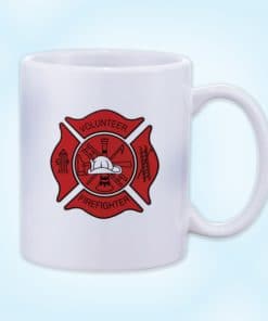 Volunteer, Firefighters, Christmas, Mug, Keepsake, Gift