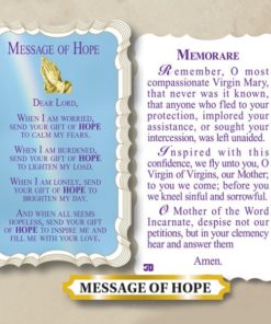 Holy, Prayer, Card, Scalloped, Die Cut, Mssage of Hope, Hope