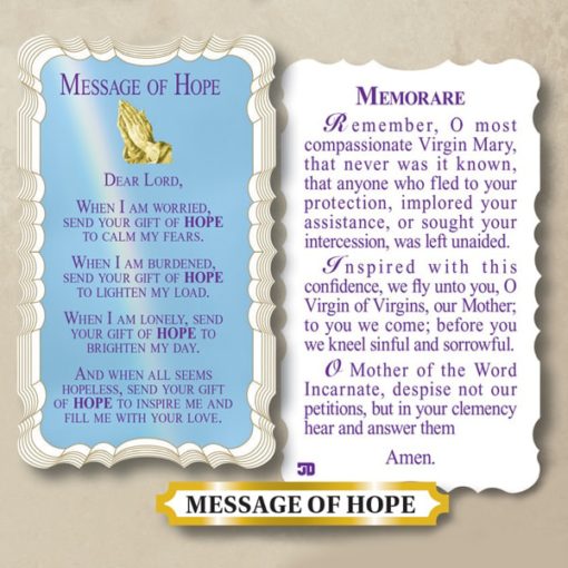 Holy, Prayer, Card, Scalloped, Die Cut, Mssage of Hope, Hope