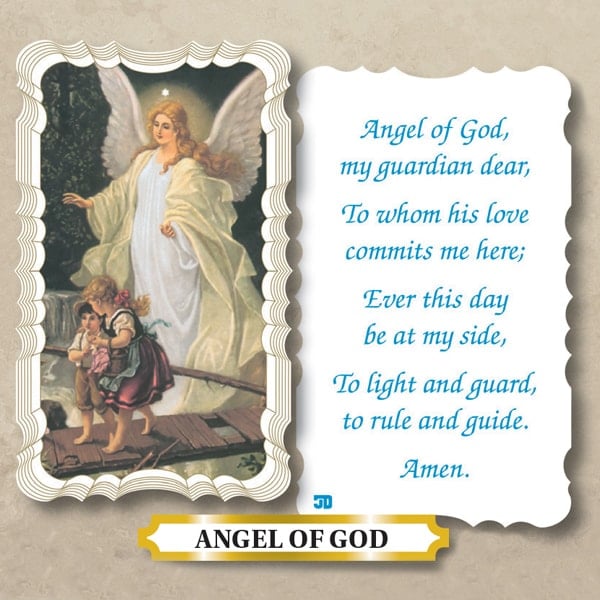 Angel of God Prayer Card – JADoherty