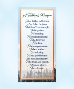 Fathers Day Foil Embossed Prayer Card