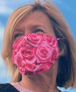 Pink Roses Face Mask for Mother's Day